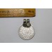 Antique Old Silver Tribal Indian One Rupee 1916 George V Coin Pendant